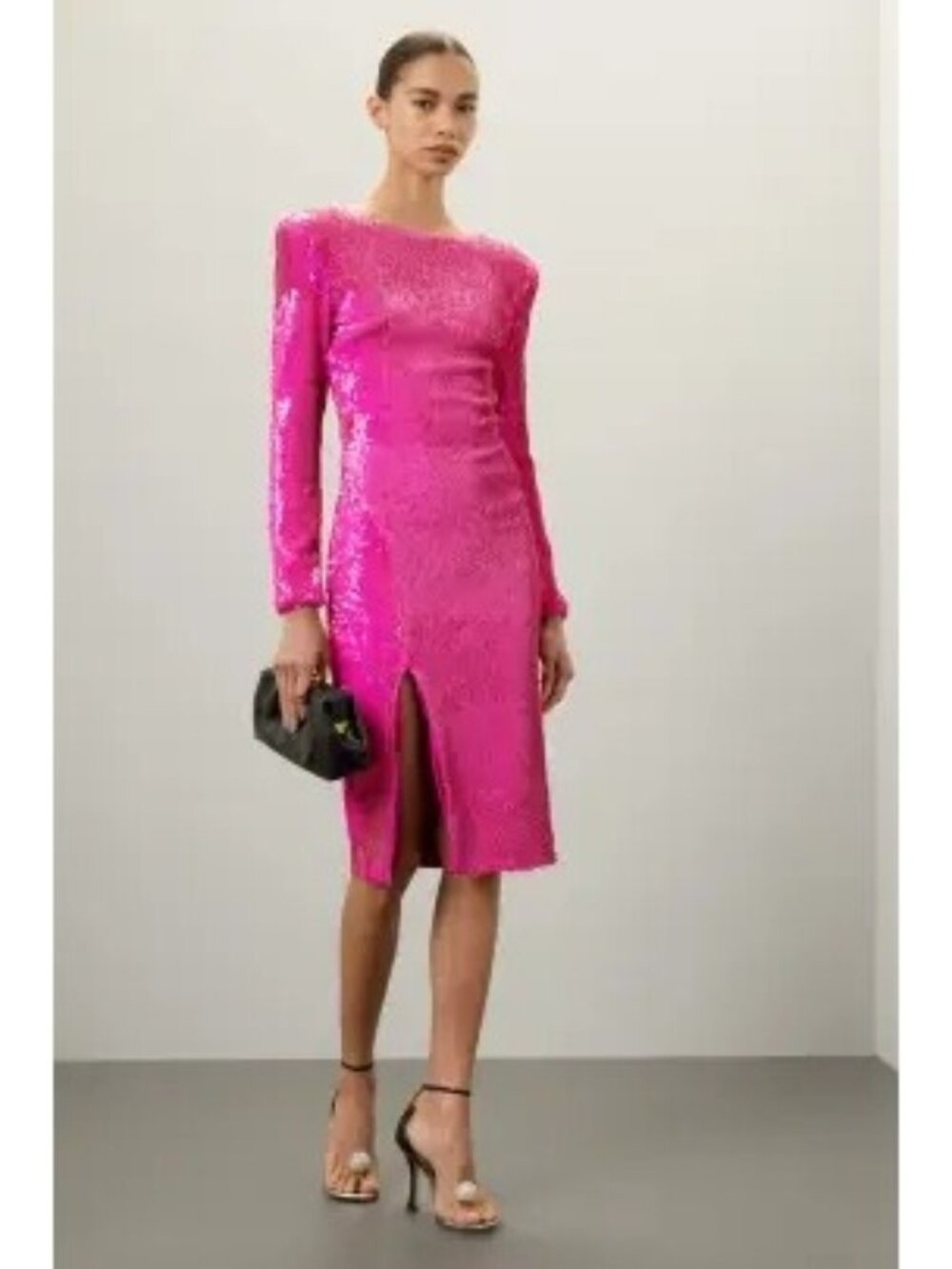 R-74. Dress The Population Pink Natalie Sequin Sheath